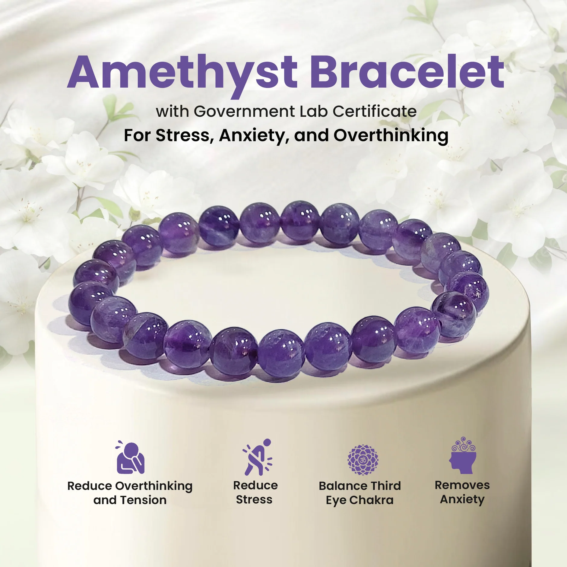 Original Amethyst Bracelet with Certificate 1