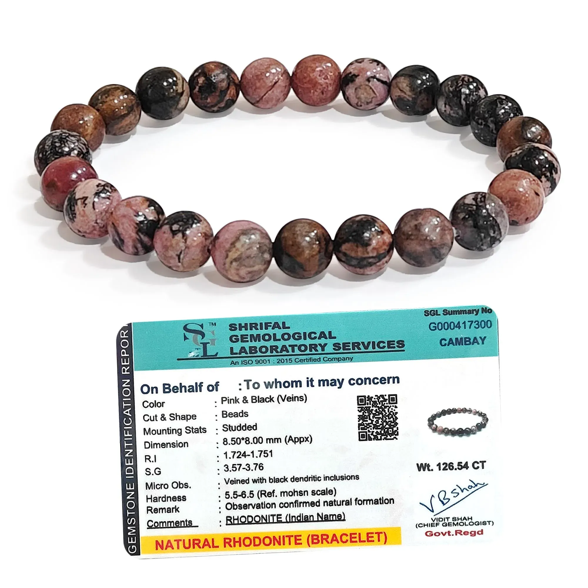 Rhodonite Bracelet 2