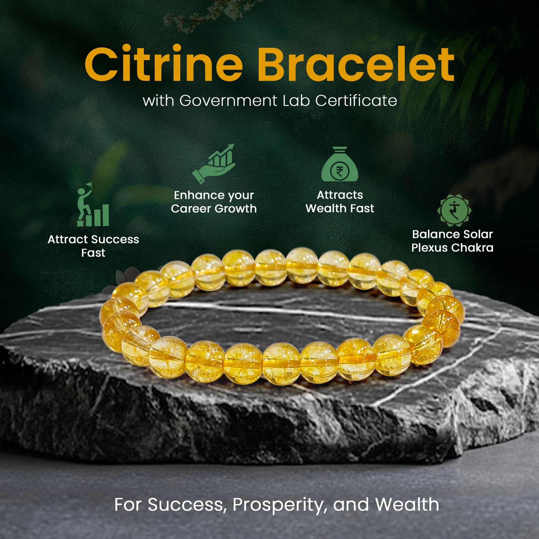 Original Citrine Bracelet with Certificate 1
