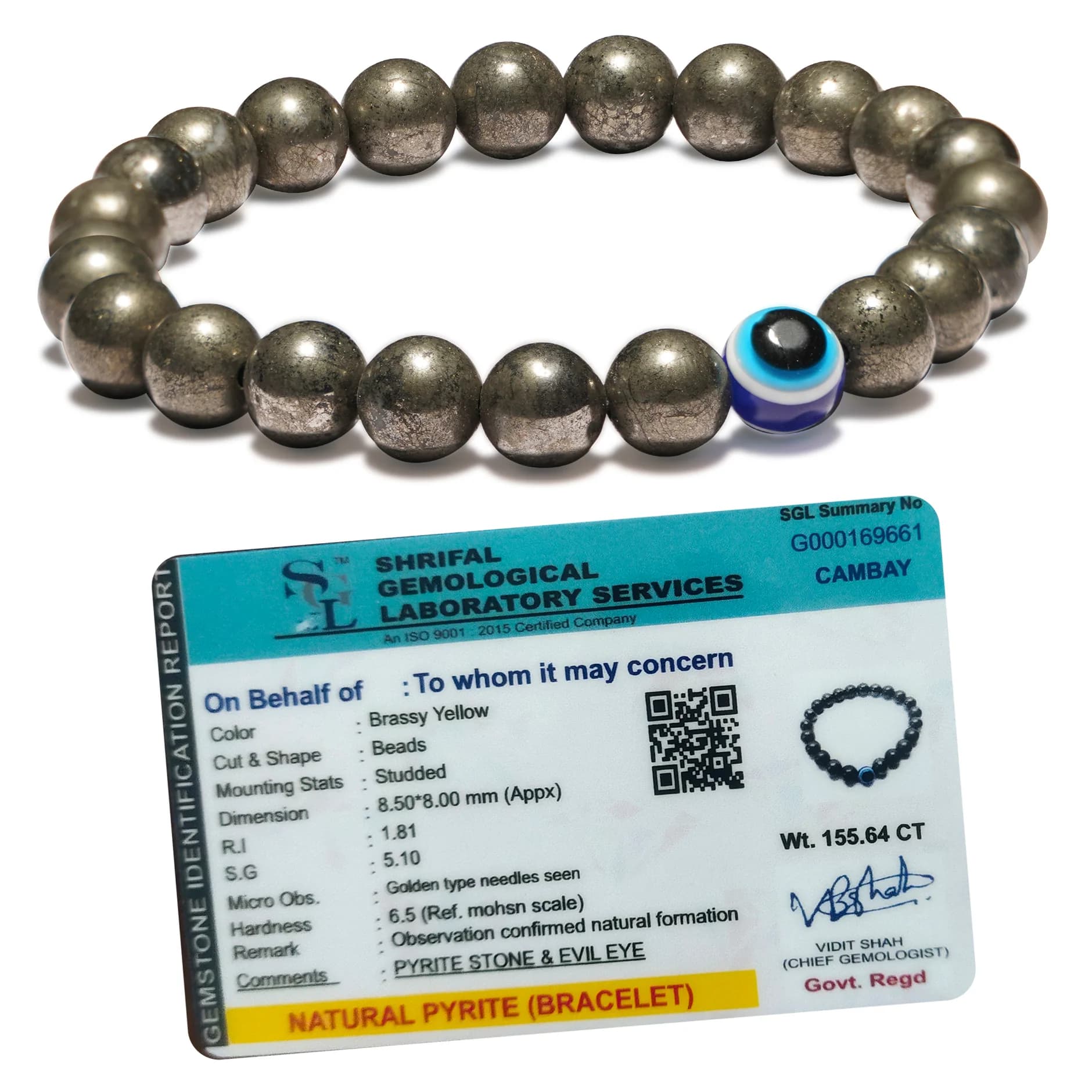 Original Pyrite Crystal Bracelet 2