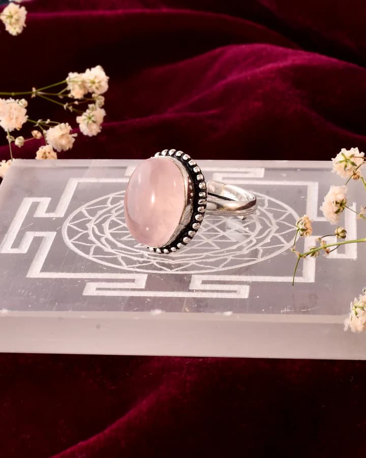 Rose Quartz Ring 2