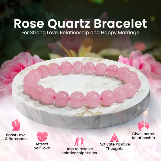 Original Rose Quartz Bracelet with Certificate